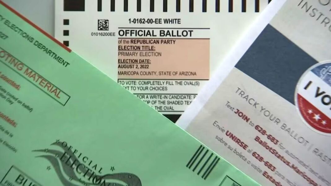 Maricopa Arizona Mail-In Ballot