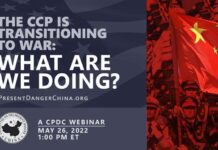 The CCP is Transitioning to War
