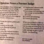 Opinion From A Former Judge