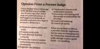 Opinion From A Former Judge