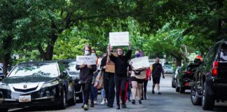 Pro-Abortion Protestors in Kavanaugh and Roberts Neighborhood