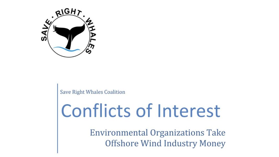 Save Right Whales Coalition Conflicts of Interest Report