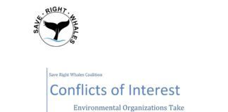 Save Right Whales Coalition Conflicts of Interest Report
