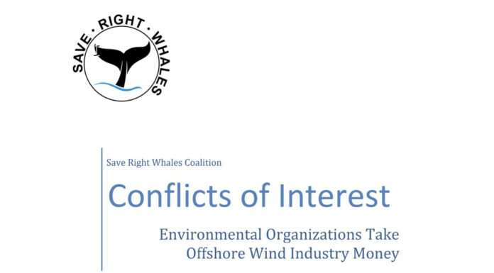 Save Right Whales Coalition Conflicts of Interest Report