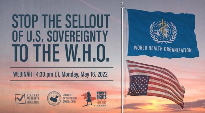 Stop the Sellout of US Sovereignty to the WHO