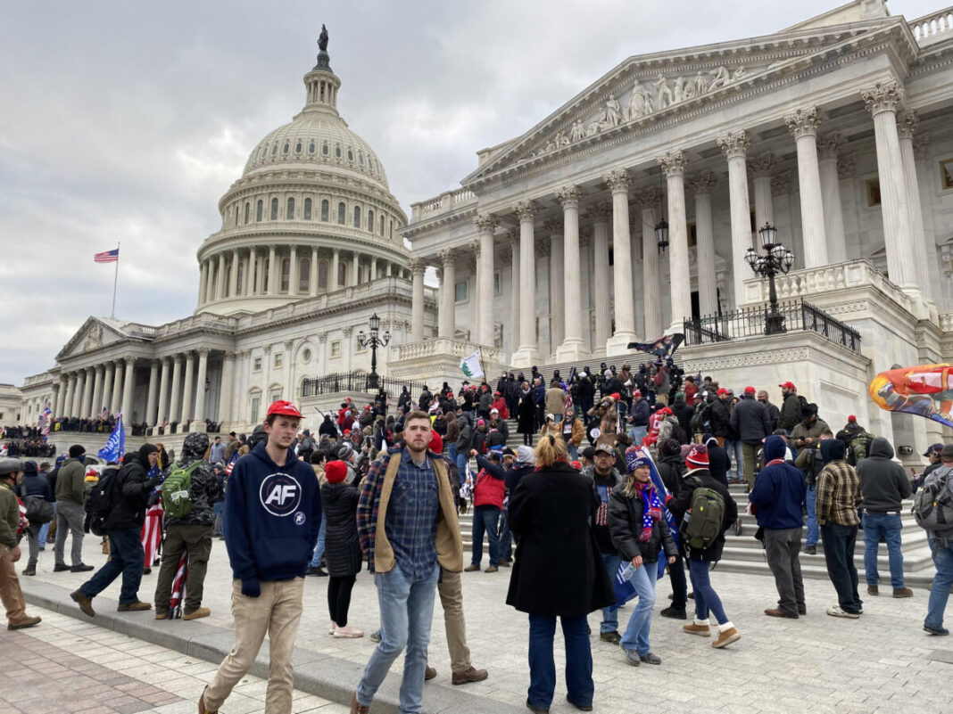 Steps of the Capitol on January 6, 2021