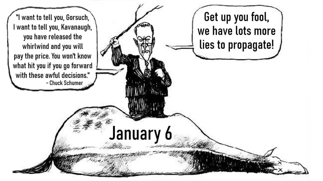 Chuck Schumer Beating the January 6 Dead Horse