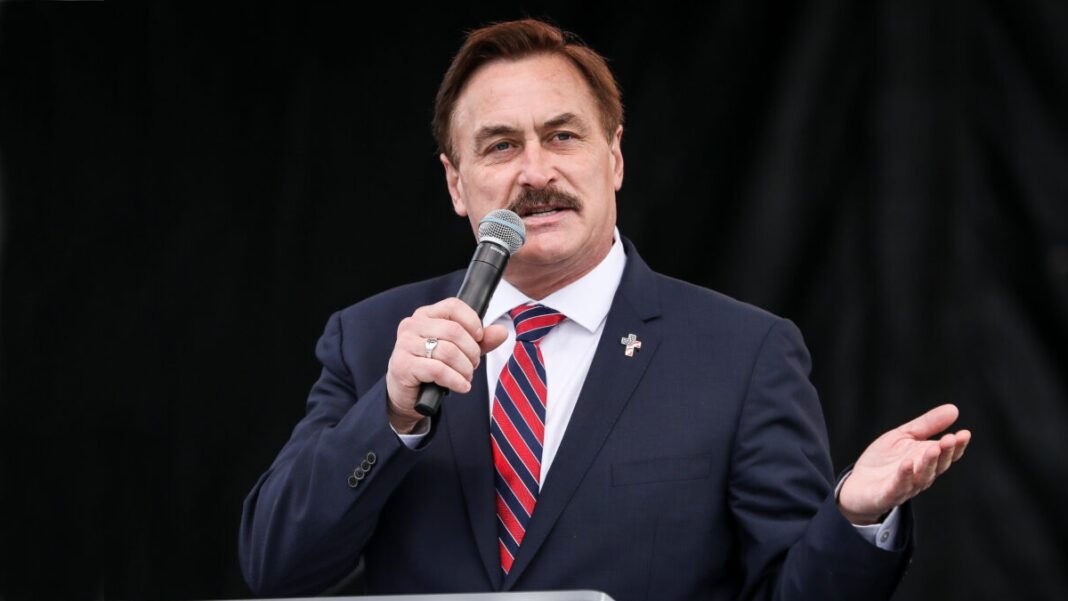 Mike Lindell, CEO of MyPillow, speaks