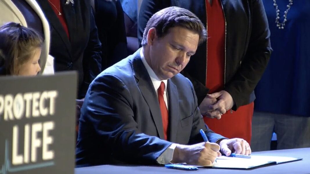 Florida Gov. Ron DeSantis signs HB-5