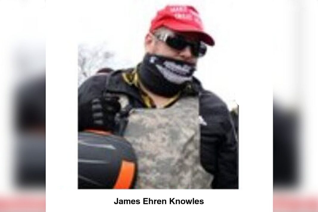 Alleged FBI Confidential Human Source James Ehren Knowles that infiltrated the Proud Boys on January 6th.