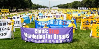 Falun Gong Rally Against China's Organ Harvesting