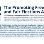 The Promoting Free and Fair Elections Act