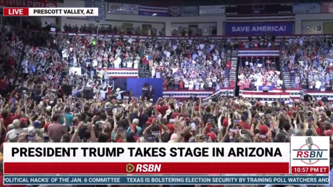 President Trump Takes The Stage in Arizona