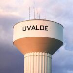 A tower in the city of Uvalde, Texas