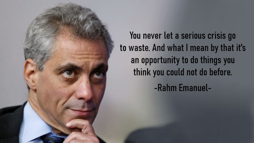 Rahm Emanuel Crisis Quote