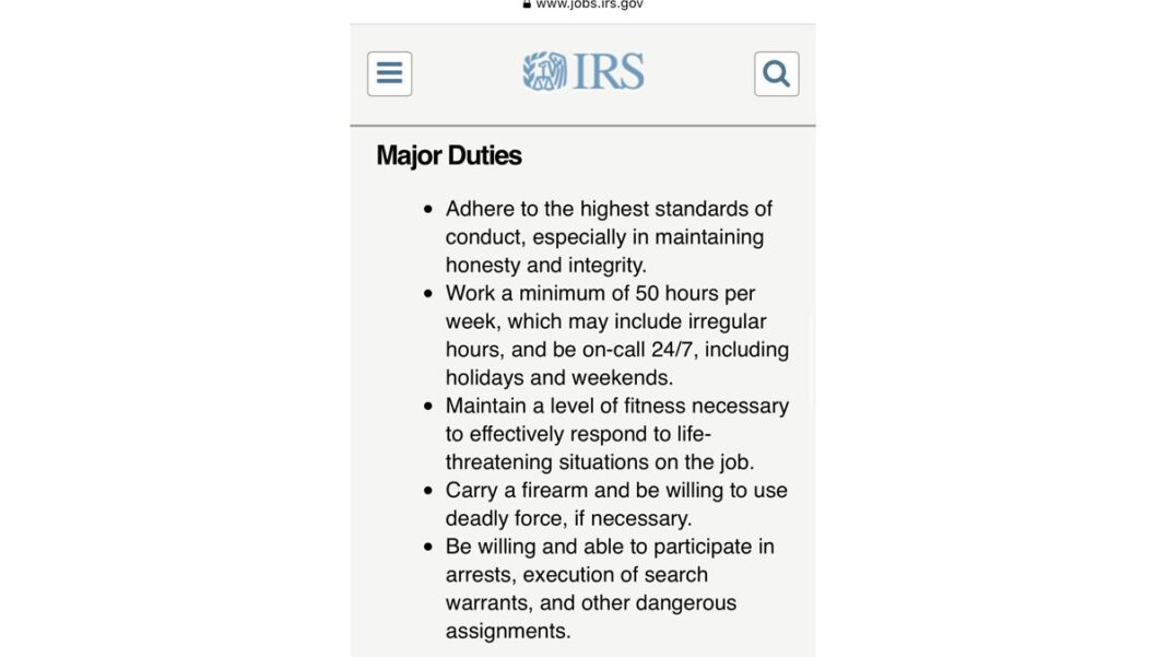 The IRS is hiring new special agents!