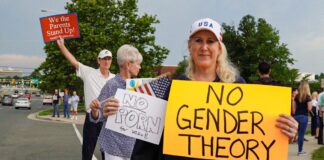 Protesting School Boards Pro-Transgender Policy