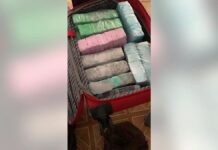 Heroin/fentanyl packages seized by DEA agents.