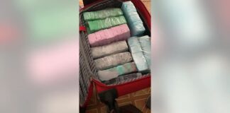 Heroin/fentanyl packages seized by DEA agents.