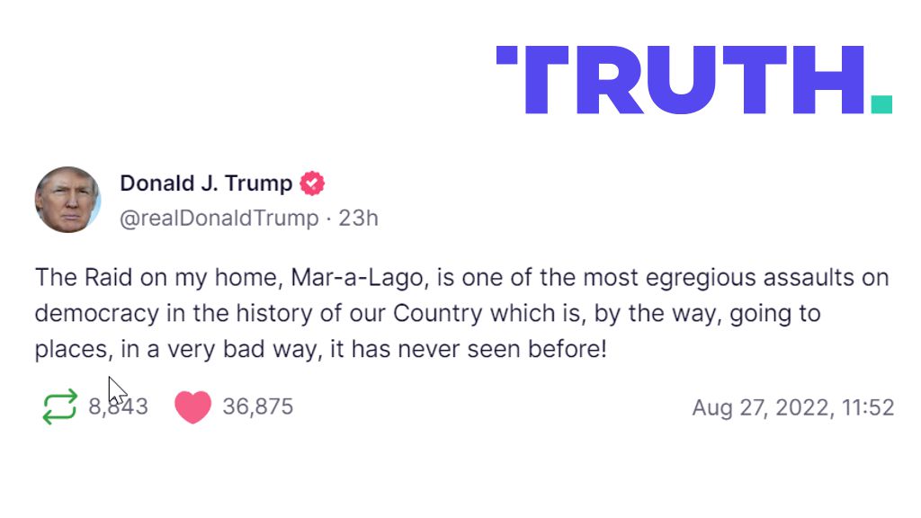 Trump on Raid of Mar-A-Lago