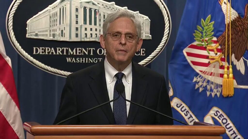 Attorney General Merrick Garland in Washington