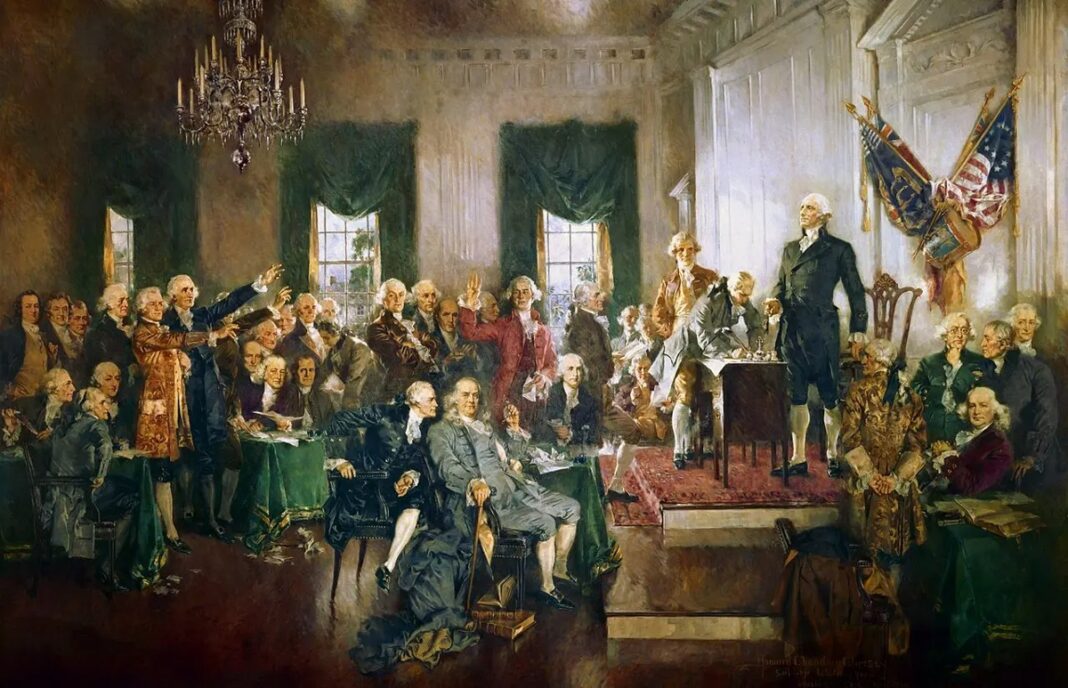 George Washington and the signing of the Constitution