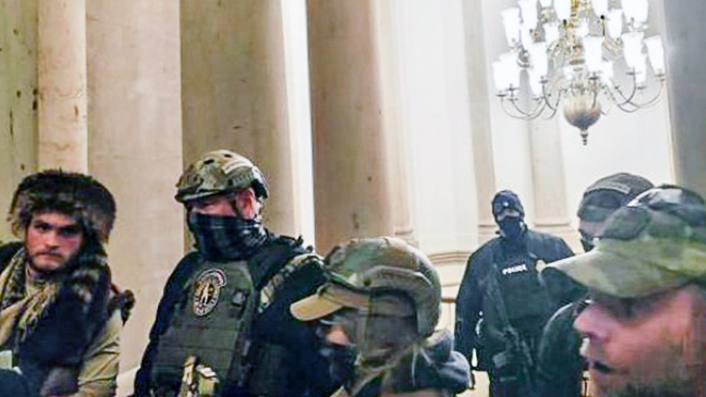 Oath Keepers Protect Capitol Police Officer Harry Dunn