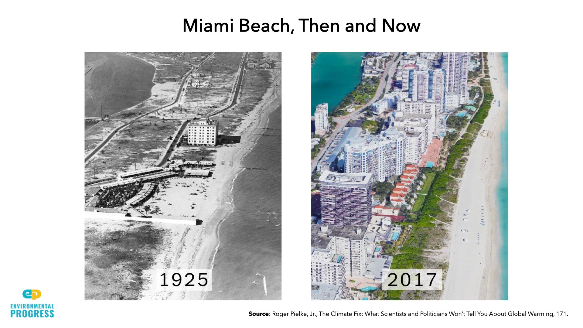 Miami Beach Then and Now (1925 and 2017)