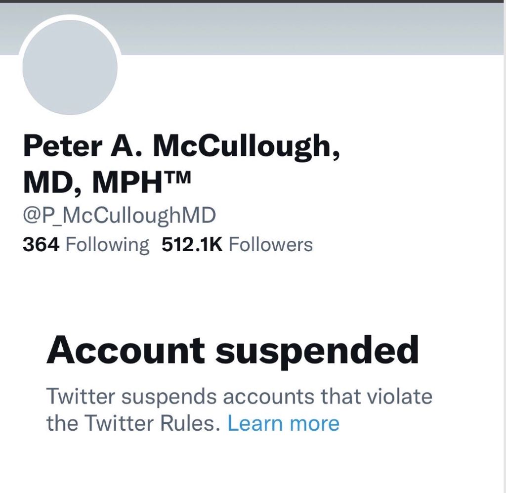 Twitter Account Suspended