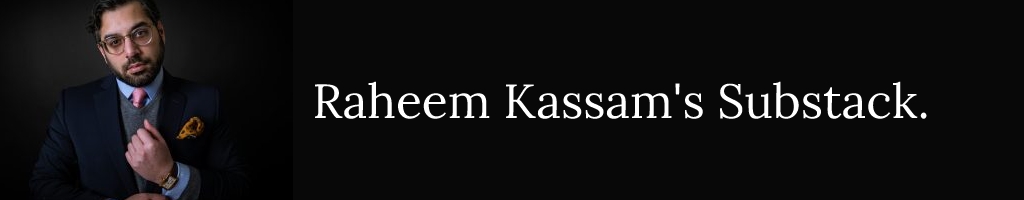 Raheem Kassam's Substack Header