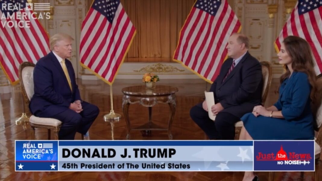 Donald Trump interview on Just The News No Noise