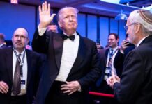 Trump arrives at the 2022 Zionist Organization of America Superstar Gala