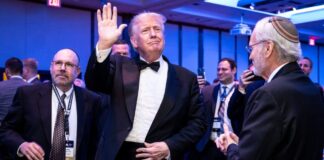 Trump arrives at the 2022 Zionist Organization of America Superstar Gala