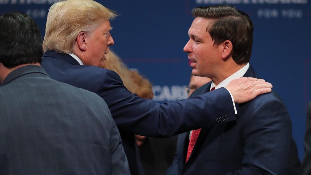 Donald Trump and Ron DeSantis