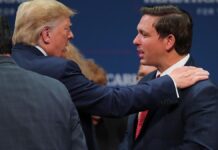 Donald Trump and Ron DeSantis