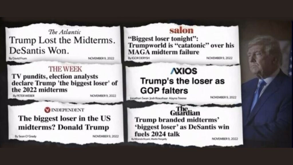 2022 Midterms Headlines About Trump