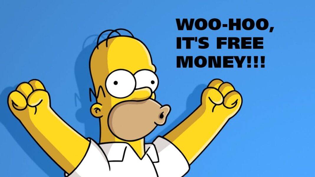 Homer Loves Free Money