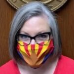 Katie Hobbs in Arizona COVID Face Mask