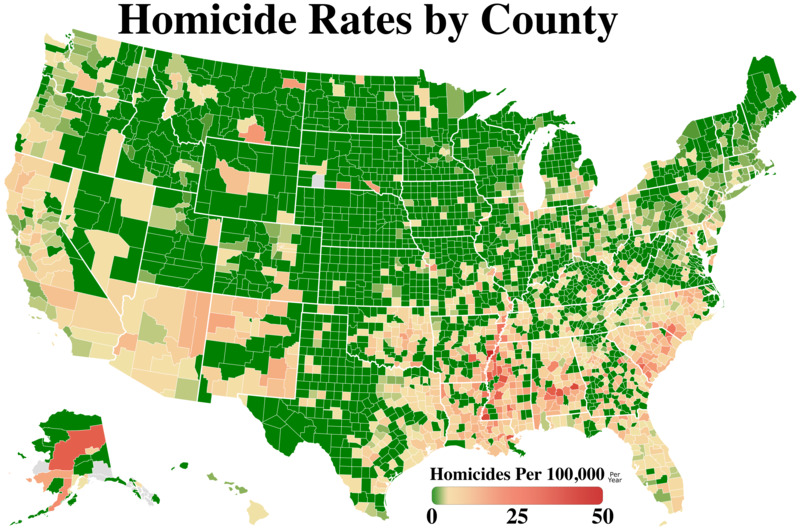 Homicide Rates By County
