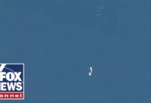 Chinese spy balloon shot down over the Atlantic Ocean