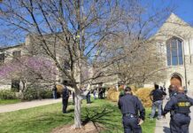 Officers at an active shooter event that took place at Covenant School