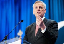 House Speaker Kevin McCarthy speaks in Sacramento, Calif., on March 11, 2023.