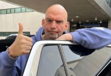 Sen. John Fetterman released from Walter Reed National Military Medical Center on March 31, 2023.