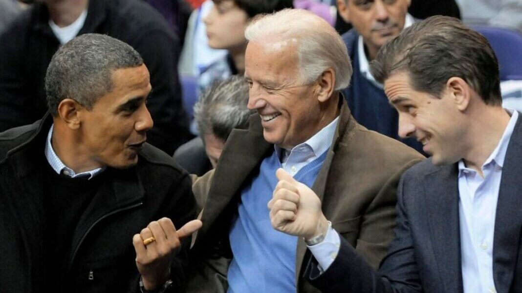 Barack Obama, Joe Biden and Hunter Biden