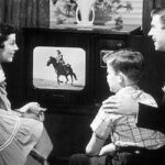 Watching TV in the 1950's
