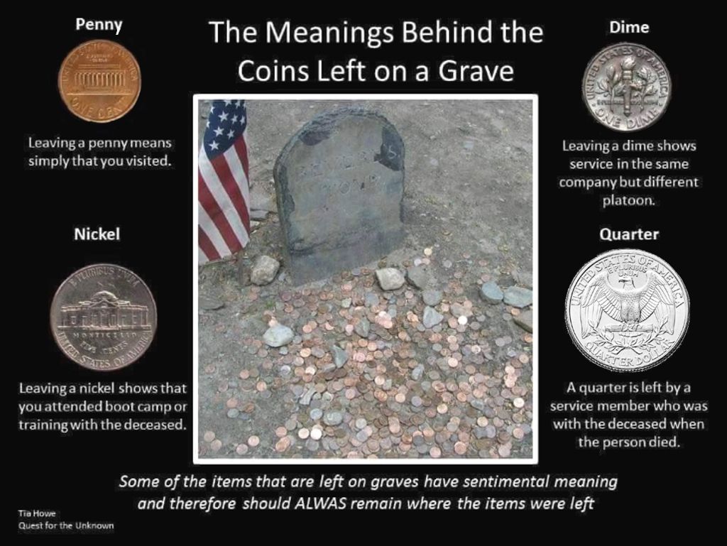 The Meanings Behind the Coins Left on a Grave