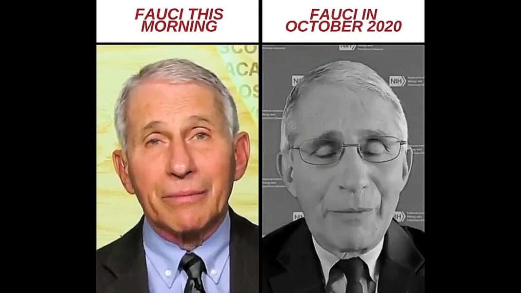 Fauci Now and Fauci Then