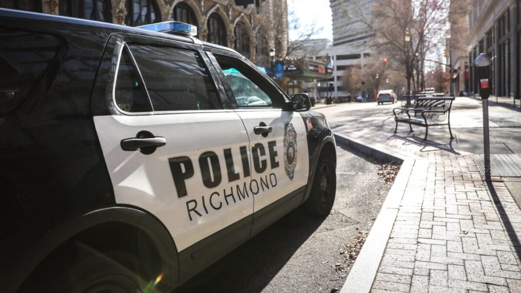 Police car in Richmond, VA