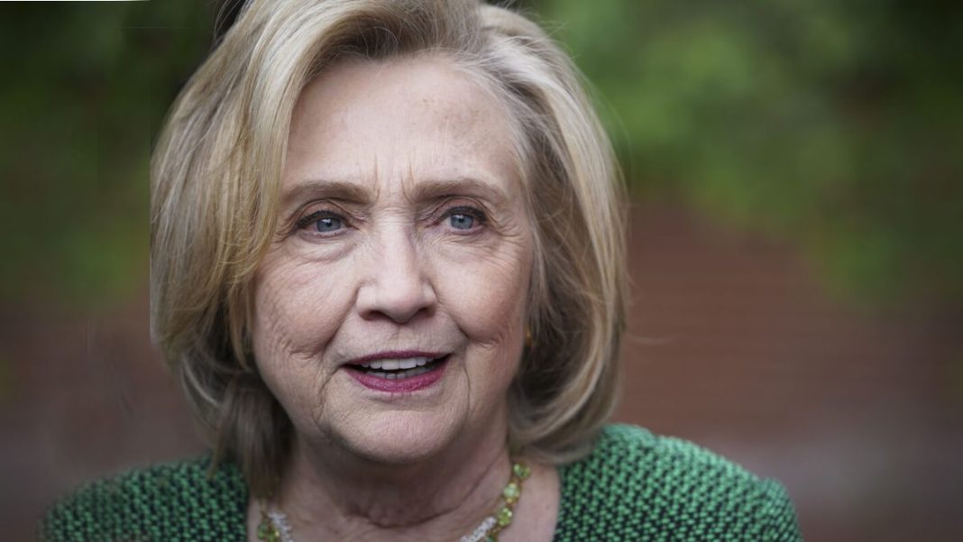 Hillary Clinton speaks during a panel at the Vital Voices Global Festival