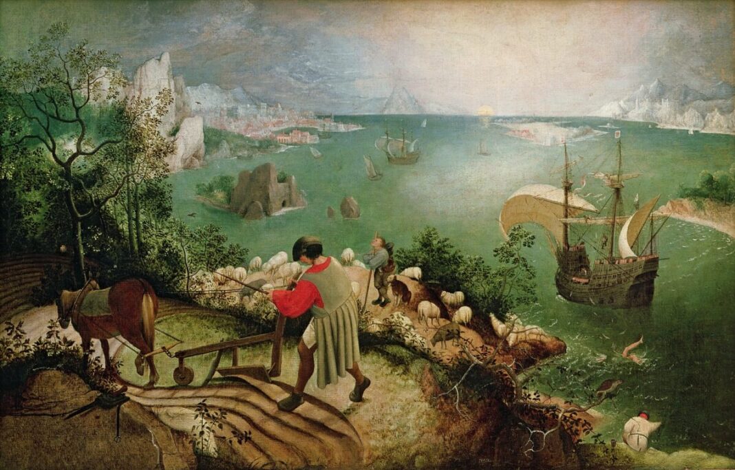 Landscape with the Fall of Icarus By Bruegel, Pieter the Elder